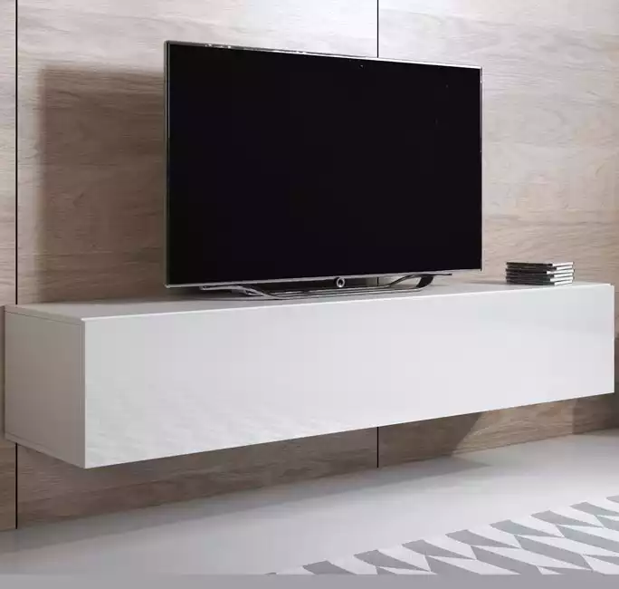 TV-Meubel model Luke H2 (160x30cm) - Wit